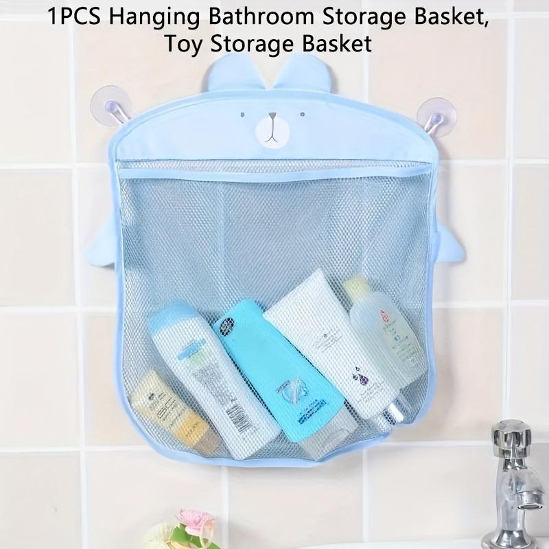 Colorful Mesh Bath Toy Storage Bag, 1 Hanging Bathroom Storage Basket, No Electricity Required Toy Storage Mesh, Multifunctional Bathroom Accessories