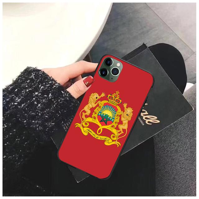 Marokko Flagg våpenskjold Pass Telefonveske For Iphone 14 13 12 Pro Max Deksel For Iphone 11 Pro Max Xs Max Xr Se 8 7 Plus X