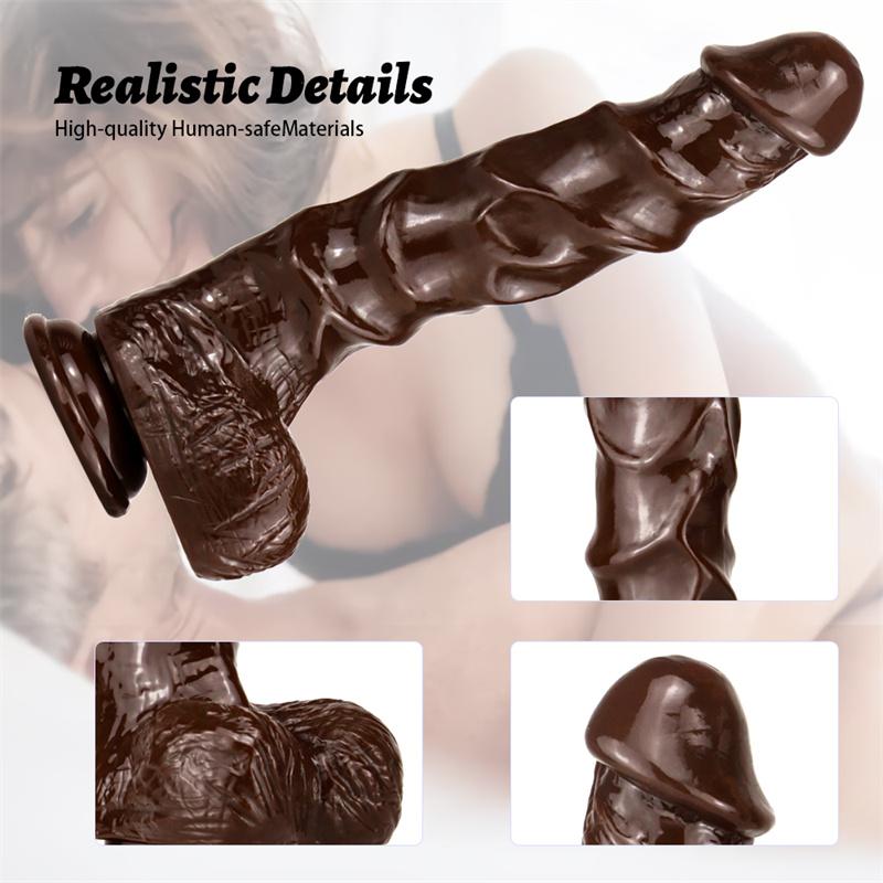 Großer Kiel Dildo Großer Simulationsdildo Kristallfarbe Weiblicher Masturbator Erwachsenenprodukte