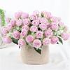Artificial Rose Flower Bouquet With Silk Material For Home Wedding Decoration