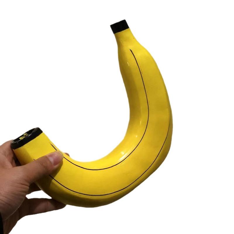 Simple Banana Vase Flower Arrangement Creative Home Decoration for Living Room and Dining Room Small Accessory Resin Handicraft