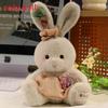Cute Plaid Dress Cartoon Rabbit Plush Toy For Children