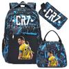 Sports CR7 Camouflage Backpacks With Lunch Bag Men&Women's Casual Canvas School Bags Simple Dual-Shoulder Bag Laptop Travel Bag