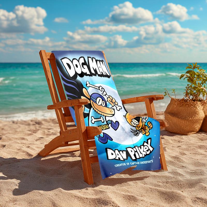 1pc DogMan1 Beach Towel, Comfortable and Thick, and Swimming/Bath/Picnic/Camping Towel, Suitable for Seaside Beaches