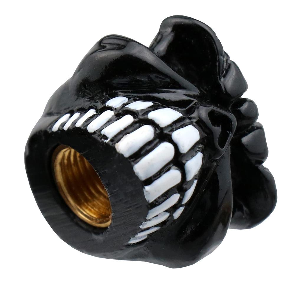 Bashineng Car Tire Valve Stem Cap 4Pcs Skull Head Valve