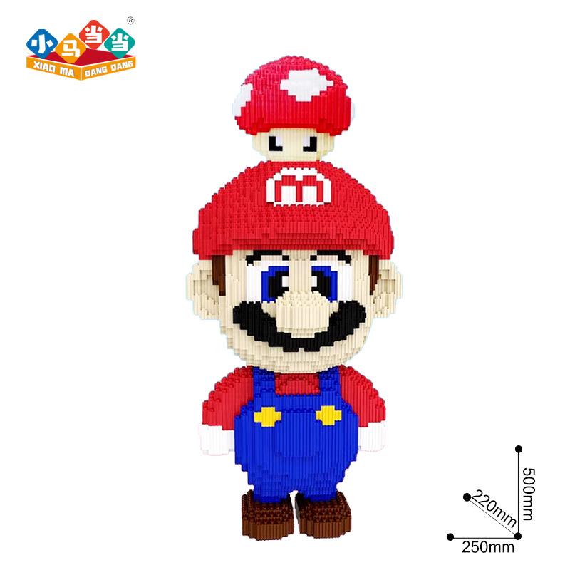 35cm Super Marios Bros Large Construction Blocks Anime Figure Cartoons Model Gient Super Mario Blocks Ornaments Children Gifts