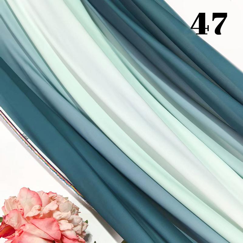 50cm Chiffon Gradient Fabric Hanfu Ancient Style Rainbow Gradient Fabric Stage Costume Design Skirt Dress DIY Sewing Material