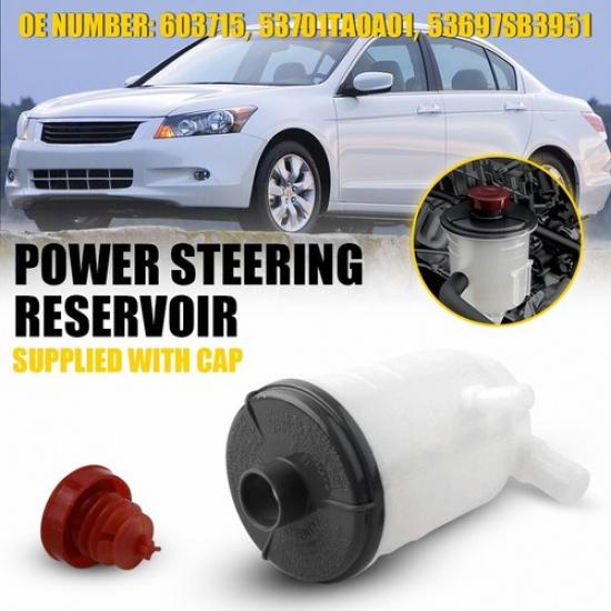 

Power Pump Steering Fluid Reservoir Oil Tank Bottle For 2008-2012 Honda Accord V