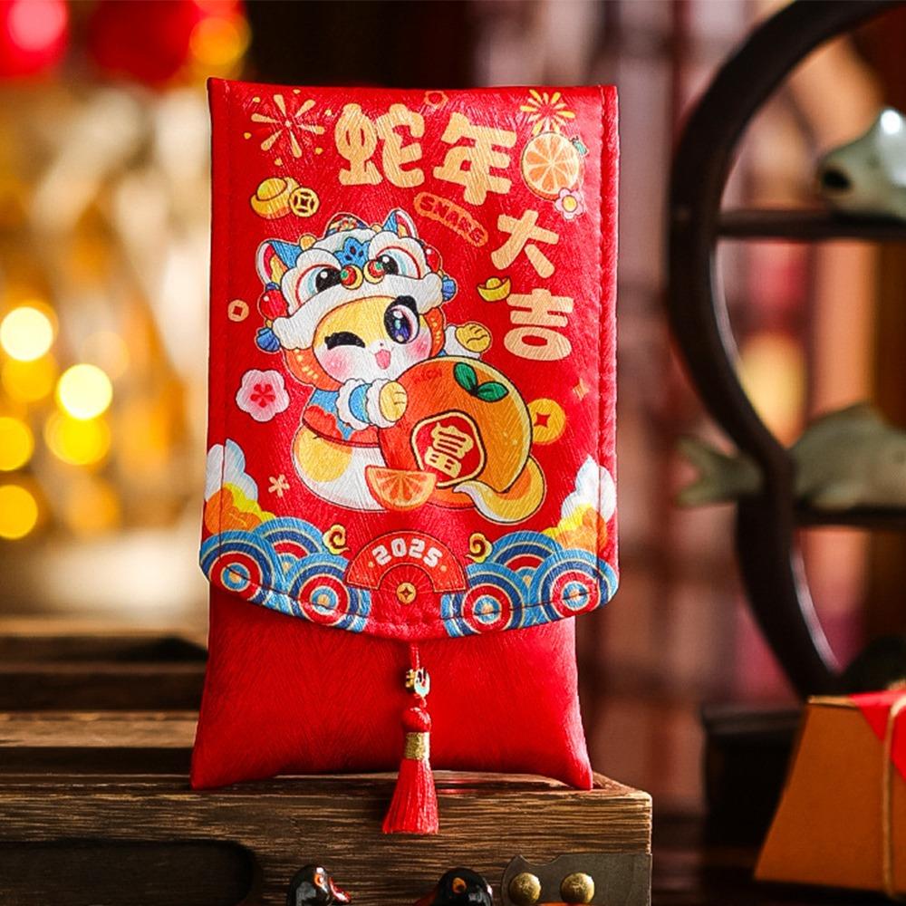 

Chinese Style Snake Red Envelopes Embroidery New Year Red Packets New Red Money Pockets 8
