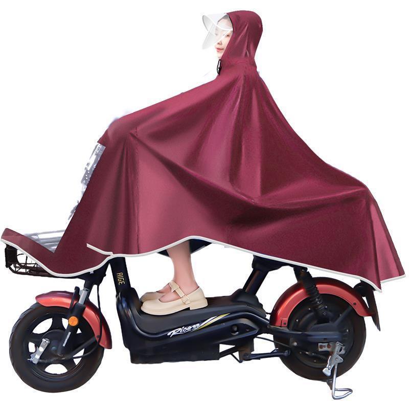 Mantella Pioggia Spessa Unisex per Scooter Elettrico/Bicicletta: Attrezzatura Antipioggia Torrenziale per Adulti
