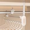 1PCS Pull-out Trouser Hangers,Telescopic Wardrobe Pant Organizer for Save Closet Space,Stainless Steel Adjustable Closet Rod