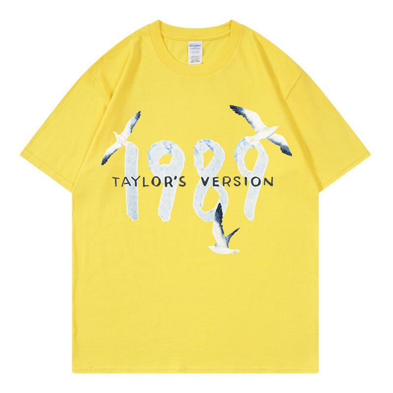 New Men's Taylor Swift Cotton Printed Men's and Women's Short Sleeve Crew Neck T-Shirt