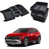 ECOZEN Double-Layer Center Console Organizer For 2025-2026 Hyundai Tucson(Limited)/2025-2026 Tucson Hybrid/Tucson Plug-In Hybrid Armrest Organizer -