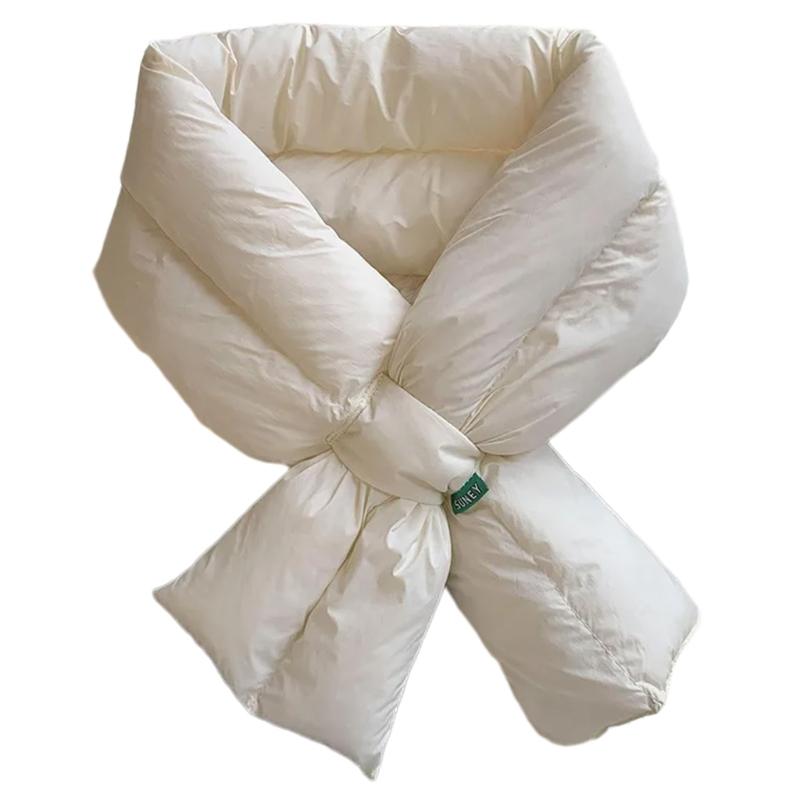 Sciarpa Collo Calda Invernale da Donna, Scaldacollo, Colore Unico, Leggera, Imbottita, Piumino, Sciarpe, Copricollo per Sci all'Aperto