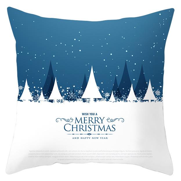 Christmas Snow Scene Series Pillowcases Home Sofa Pillowcase Car Cushion Covers Home Use