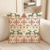 1Pc Christmas Pillow New Red Deer Double Sided Printing Christmas Gift Sofa Decoration Cute Cushion Waist Pillow Cover