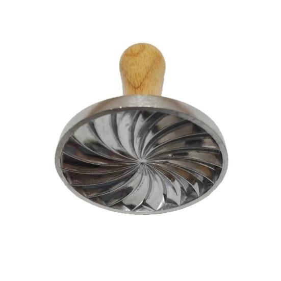 Штамп для печива Нержавіюча форма-вирізка для печива Прес для імбирного печива з дубовими ручками Багаторазові тиснення для печива для домашнього випікання печива та випічки