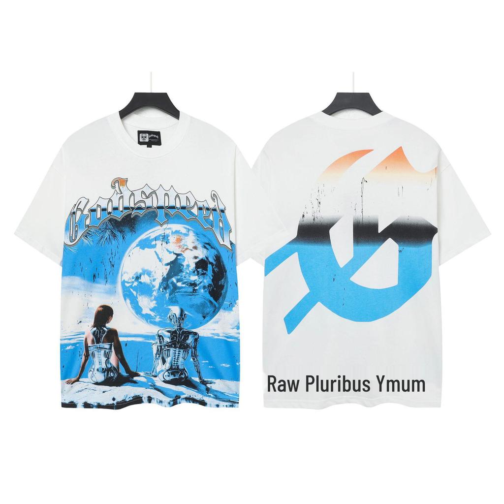 Vintage Skull Rock Band Short-Sleeve Casual Loose T-Shirt for Couples