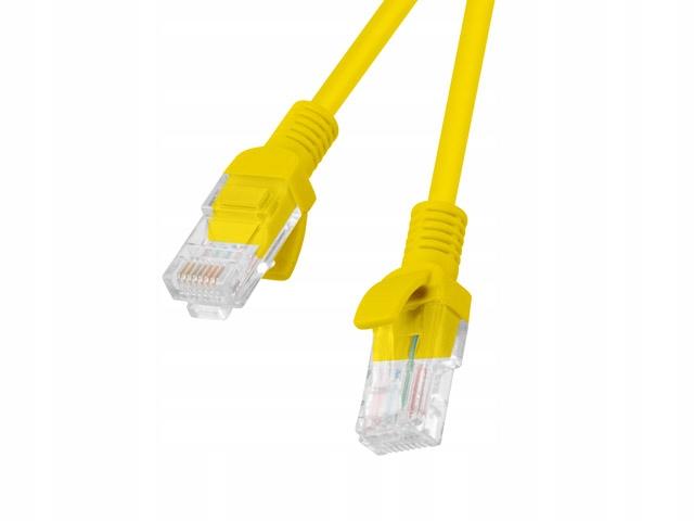 Patchcord Lanberg UTP Kat.5e 3m Żółty