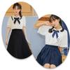 Women Girls Pre-tied Adjustable Bow Tie, Solid Ribbon Long Tail Bowknot for JK Uniform Lolita Shirt School Cosplay Party