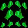 1/5pairs Fluorescent Gloves Luminous Magic Party UV Bar Atmosphere Props Women Men Party Concert Glow In The Dark Neon Mittens
