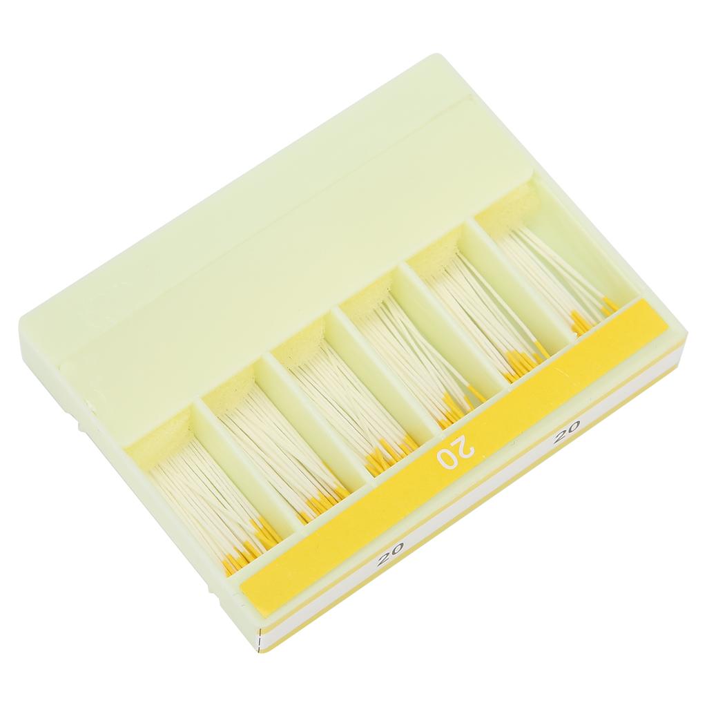 200pcs Dental Absorbent Paper Points Root Canal Absorbent Paper Points Dental Tool20# Yellow