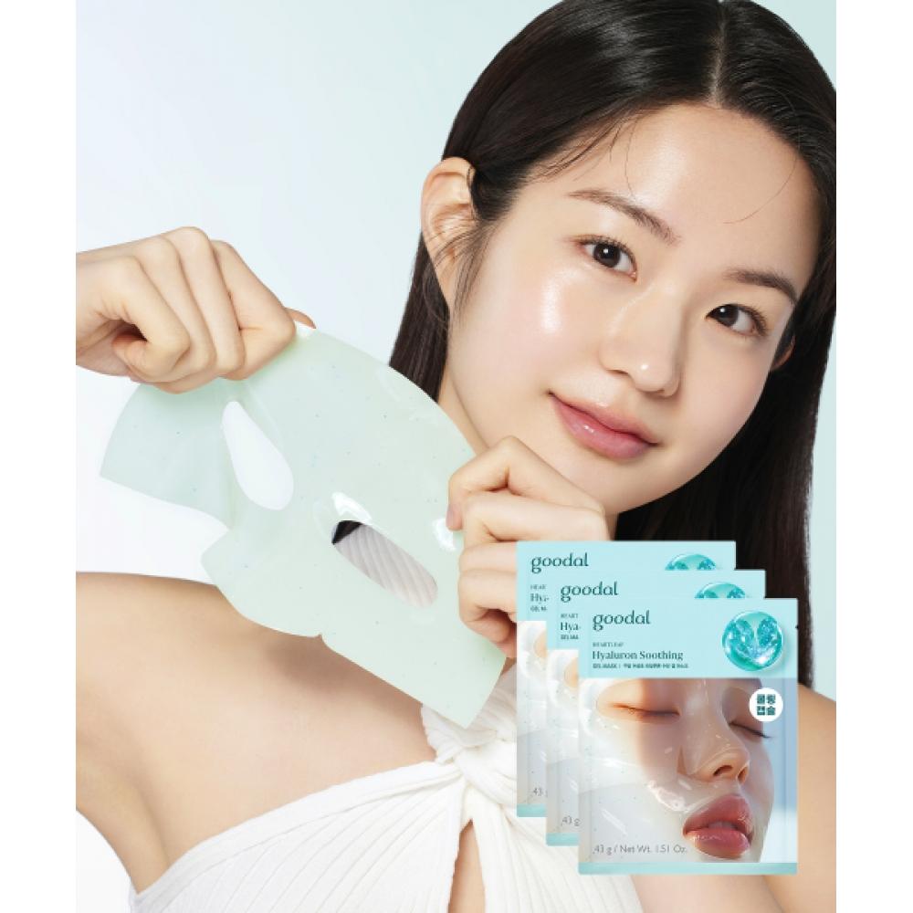Goodal [3pack] Houttuynia Cordata Hyaluron Soothing Gel Mask Houttuynia cordata gel mask 3EA