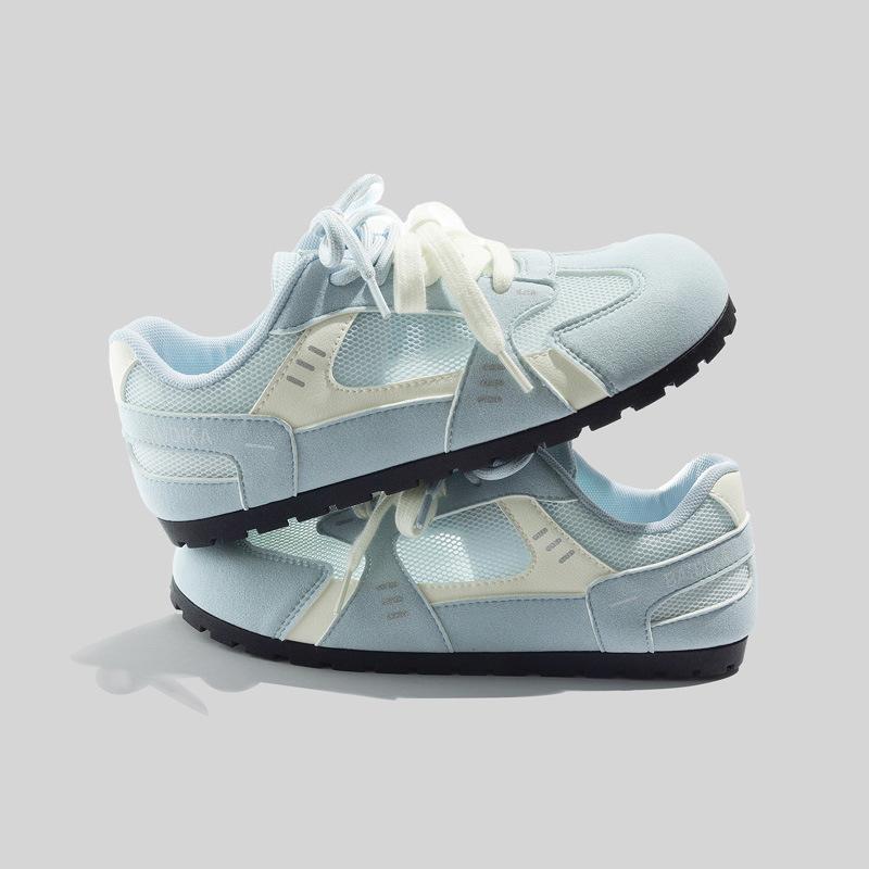 Summer New Women Fashionable Casual Shoes Fashionable Single-layer Mesh White Shoes All-matching Sports Breathable Men Skate Shoes