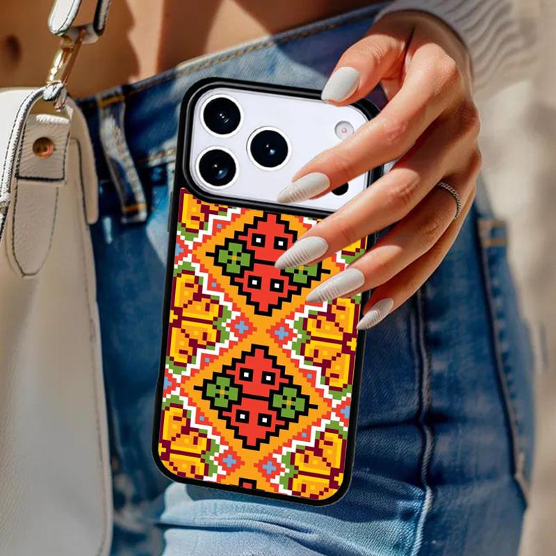 U=krainian Pattern Phone Case For iPhone 17 Air 14 15 13 12 Max Cover For Apple 16e 11 Pro Max Plus Coque