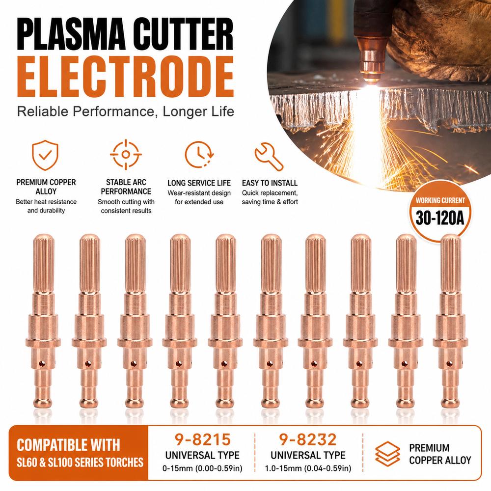 Cutting Nozzle Plasma Cutter Electrode Air Plasma Electrode Cutting Equipment Accessories