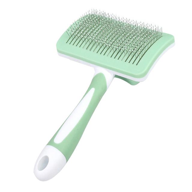 

Расческа для выпадения шерсти домашних животных, щетка для собак и кошек, щетка для ухода за длинными волосами, щетка для домашних кошек, средство для удаления волос, чистящая Красота, пуходерка, товары для домашних животных зелёный