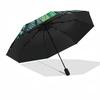 Dragonfly Pond Emblem pattern umbrella, portable and foldable design, 8 ribs, a casual accessory for Halloween, Christmas, and birthday gifts.