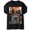 Men'S Retro T-Shirt Inspired by The Man from U.N.C.L.E. Sci-Fi Secret Agent Vaughn In Classic Black. Ideal for Home, Outdoor Activities, Work, Or As
