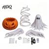 Spooky Ghost Pumpkin Lamps Halloween Swirling Yard Lamp, Lighted Outdoor Holiday Lawn Accents Statue, Warm LED Decoration for Porch Garden Decorative