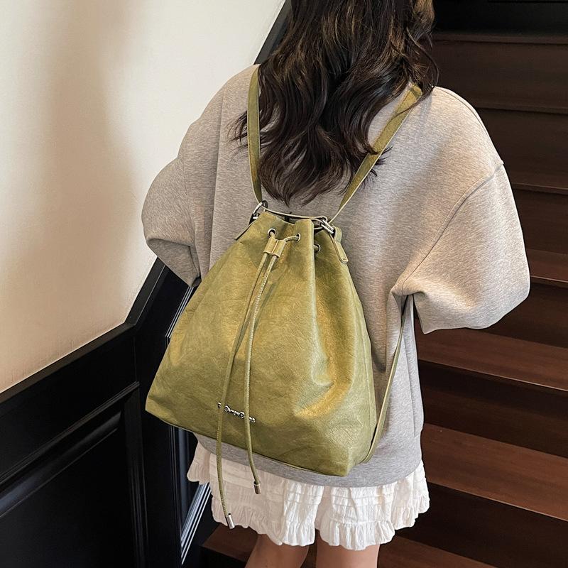 Fashion Large-capacity Bag Women's New Casual Versatile Multi-functional Backpack Single Shoulder Bucket Bag