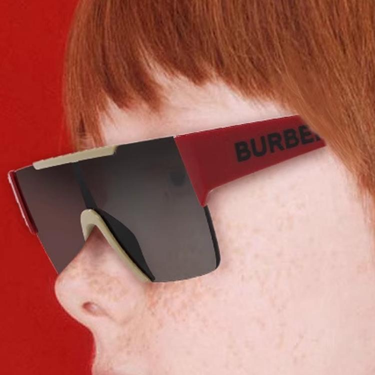 Burberry 4387 Irregular Frame Sunglasses Kids sunglasses Black Red 0JB4387404787