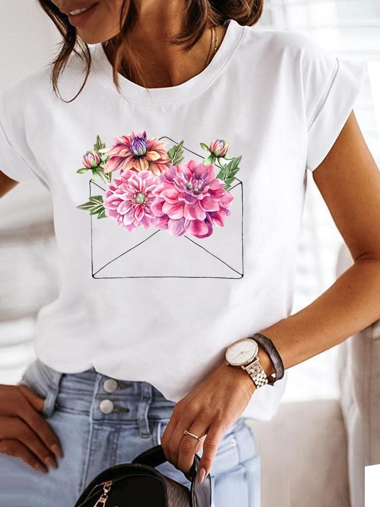 Clothes Fashion Love Plant Cute Lovely Style Short Sleeve Pr