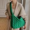 Winter Space Cotton Shoulder Bag Female Large Capacity Dumpling Bag Fashion Padded Crossbody Bag Luxury Lady Down Tote