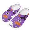 White Printed EVA Printed Clogs for Women Men Breathable Lightweight Slip On Casual Shoes Soft Summer Sandals Soft Daily Wear