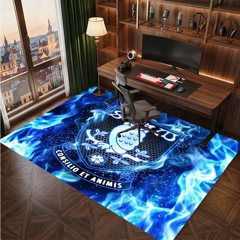 Tappeto in Cristallo di Velluto con Stampa del Sheffield Wednesday Football, Comodo Assorbente d'Acqua Antiscivolo per Pavimenti Interni
