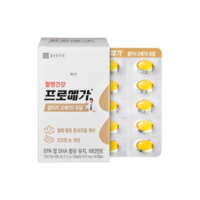 Chong Kun Dang Health Promega Altige Omega 3 Dual 1 Schachtel (1 Monatsvorrat),Koreanisches Gesundheitsessen