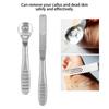 2pcs Stainless Steel Callus Shaver Hard Dead Skin Remover Anti Skid Handle Foot Care