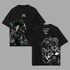 T-shirt Oversize Lavata Vintage Hunter X Hunter Stampata Uomo Donna Cotone Manica Corta Street Hip Hop Abbigliamento Femminile Maschile Tee