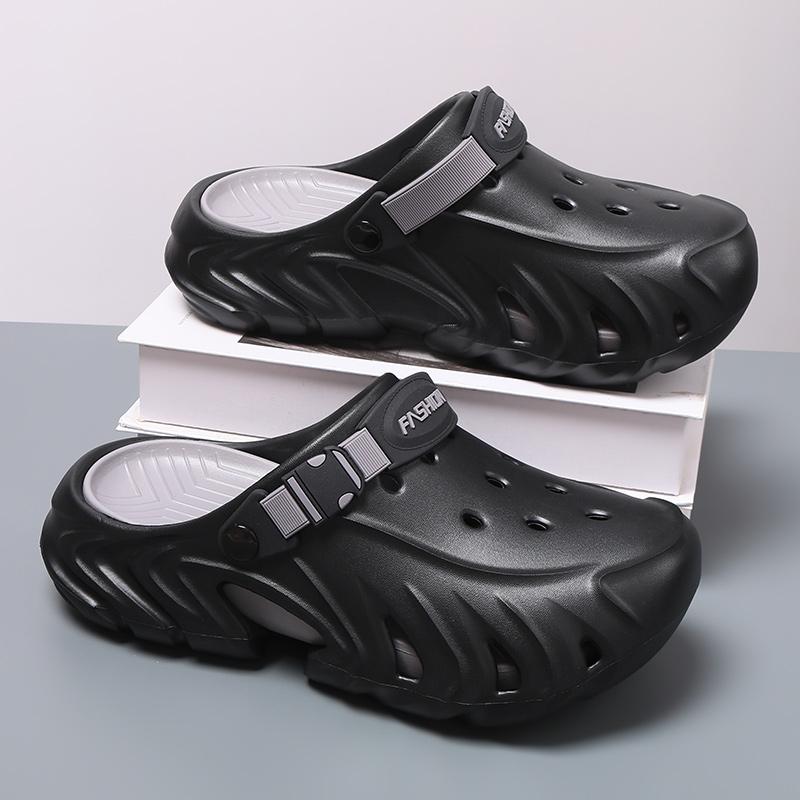 Men Closed Toe Clog Sandals Summer Outdoor Beach Slip On EVA Garden Shoes Non Slip Comfort 40-45 for Outdoor Walking Travel
