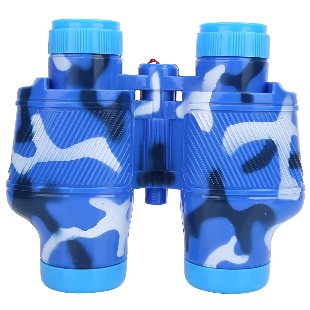 Children Outdoor Plastic Binocular With Lanyard   Kid Telescope Toy Gift (Green)