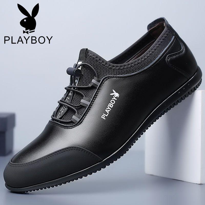 Gongzi Genuine Men's Shoes Leather Casual Breathable Leather Shoes Men's Summer Versatile Doudou Shoes