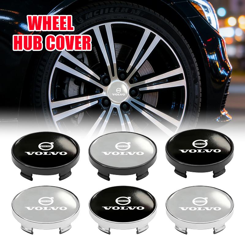 Car Wheel Hub Decorative Stickers Decals Auto Rim Sticker Universal For Volvo Xc60 Xc90 V40 V60 S60 V50 V90 S80 C40 XC40 V70 HL9