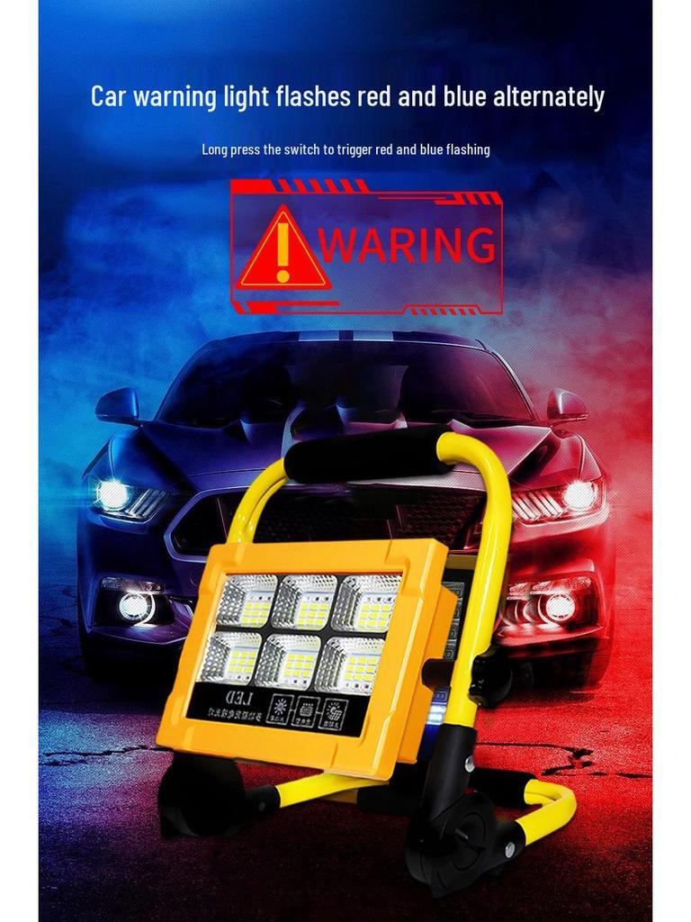 Portable Foldable Super Bright Floodlight for Construction and Emergency Use