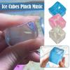 Mini Blocco di Ghiaccio in TPR Giocattolo Pallina Antistress Novità Decompressione Trasparente Fidget Giocattoli da Spremere Cubo Giocattolo Squee R9R6