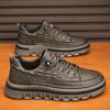 2024 autumn new casual black fashion comfortable versatile chef board shoes flat work shoes men's shoes